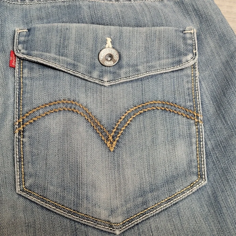 👖VTG Levis 514 Jeans Men's 33x29 Slim Straight Denim Rear Button Flap Pockets‎